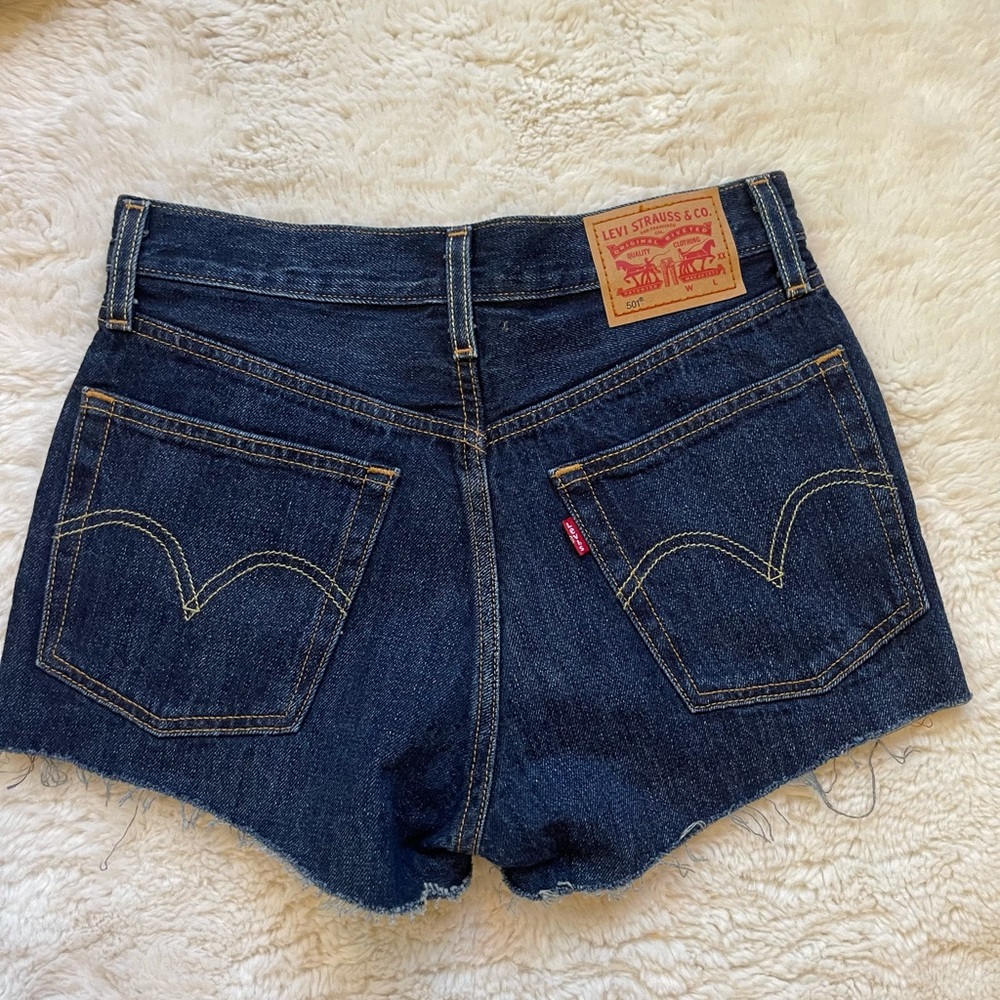 Levi High Waisted Jean Shorts